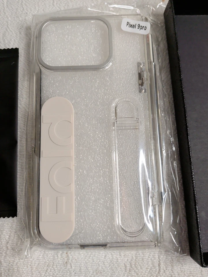 Funda protectora de pantalla con soporte de cuerpo completo protección con bisagra plegable para Google Pixel 9Pro Foto 2 de 4