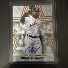 2023 Topps Series Cristian Javier Autograph Card #BSA-CJ Houston Astros