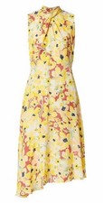 Elie Tahari Women's Naomi Floral Silk Midi Dress Size 10