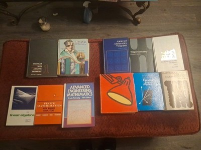 11 Vintage Mathematics Engineering Textbooks Calculus Linear Algebra Statistics