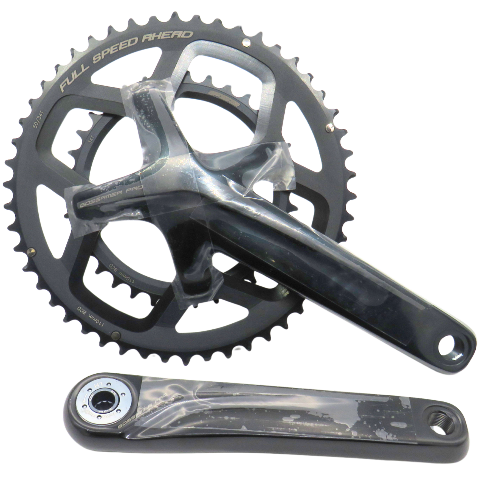 FSA Crankset Gossamer Pro 386Evo 50-34 Tooth 175mm Arms 11 Speed Alloy Black -H