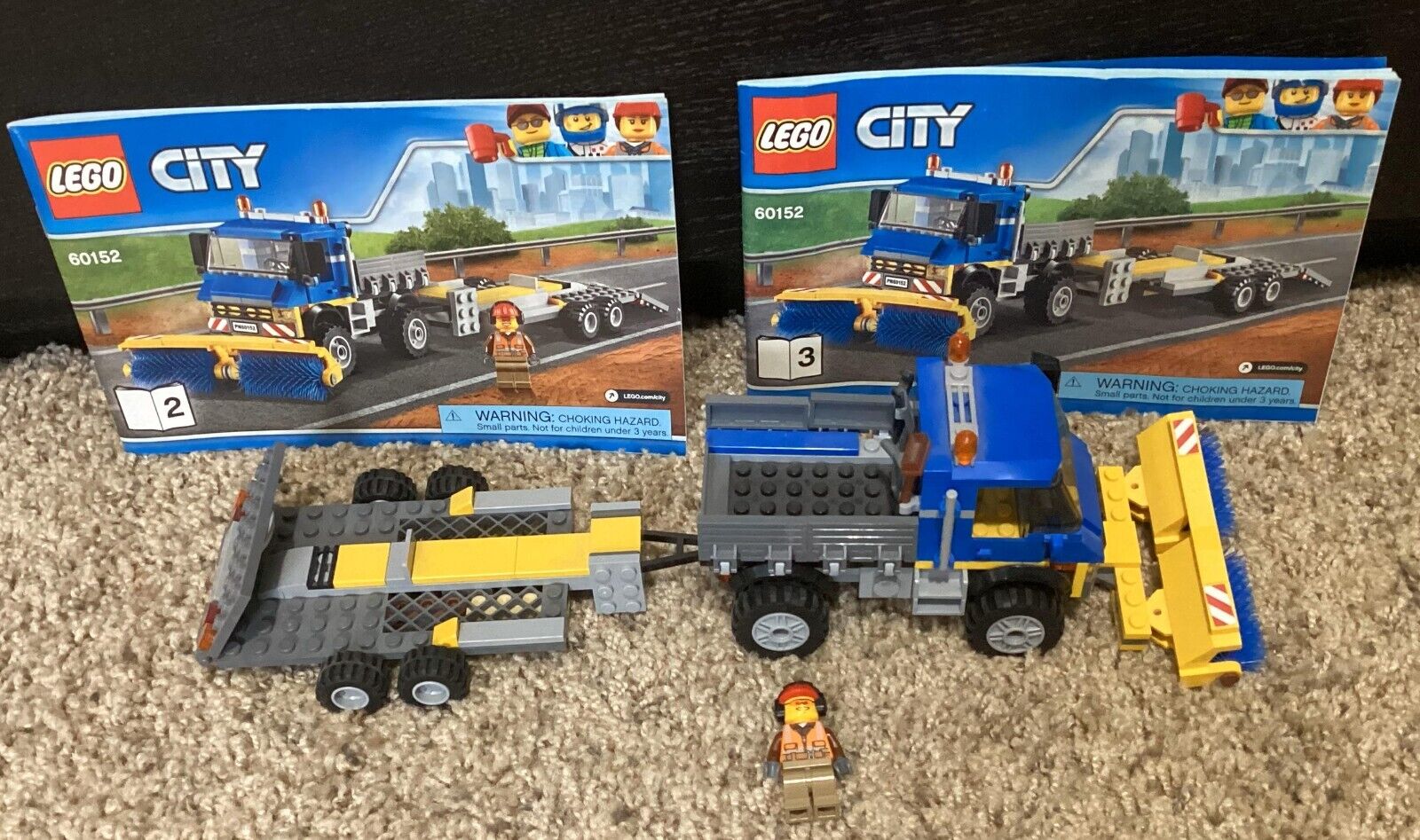 LEGO CITY: Sweeper & Excavator (60152), missing excavator, no box.