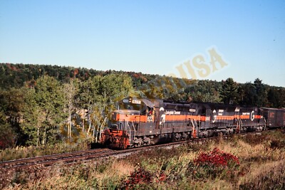 Vtg 1990 Duplicate Train Slide 622 Springfield Terminal Waterville ME X8L139