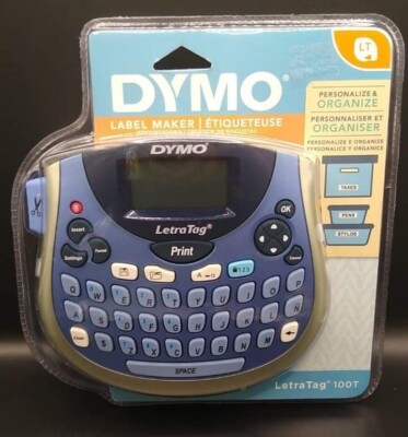 Dymo LetraTag LT-100T Label Thermal Printer Black White 