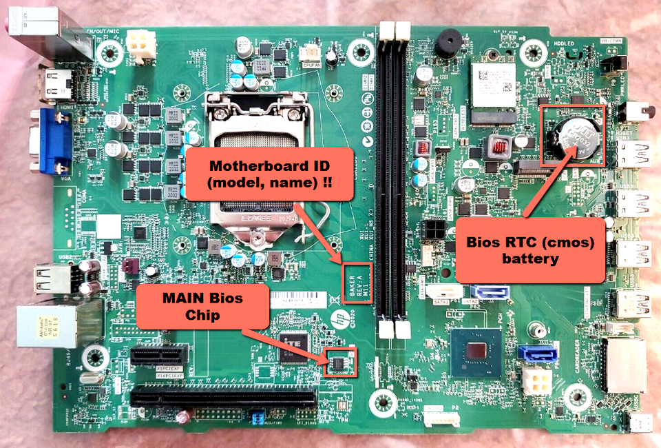 BIOS Chip For HP Pavilion Desktop - TP01-1127c For Motherboard: BAKER ...