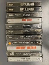 Lot Of 11 Vintage Sealed Cassette Tapes Contry/Pop/Contemporary/Soul/Classical