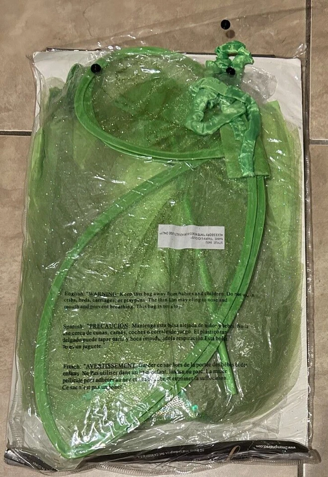 Disfraz Dreamgirl Hada Verde Liciosa con Alas Mujer Pequeño Adulto NUEVO Foto 2 de 2