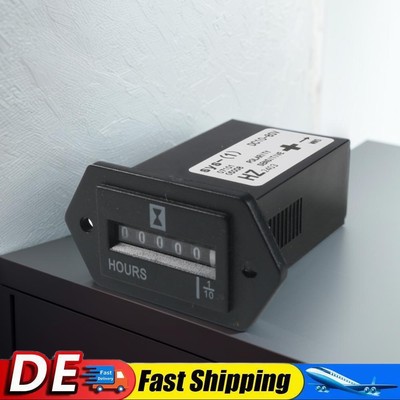 DC 10-80V Mechanical Hour Meter Hour Counter Engine Maintenance Hour Meter