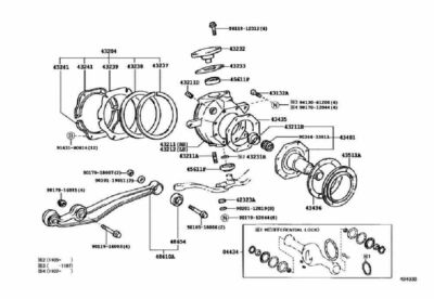 TOYOTA Genuine Spindle Sub-Assy Steering Knuckle 43401-60091 LAND