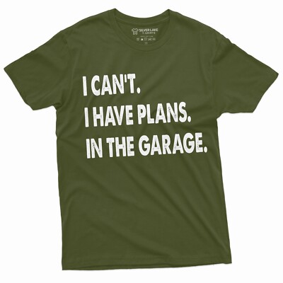 Men's Funny Garage Plans T-shirt Fathers day Gift Idea Dad Husband Grandpa Tee