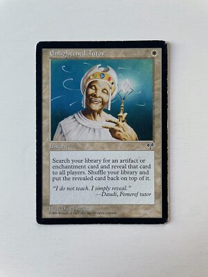 MTG Magic the Gathering | Enlightened Tutor | Mirage | RARE | Moderately Played