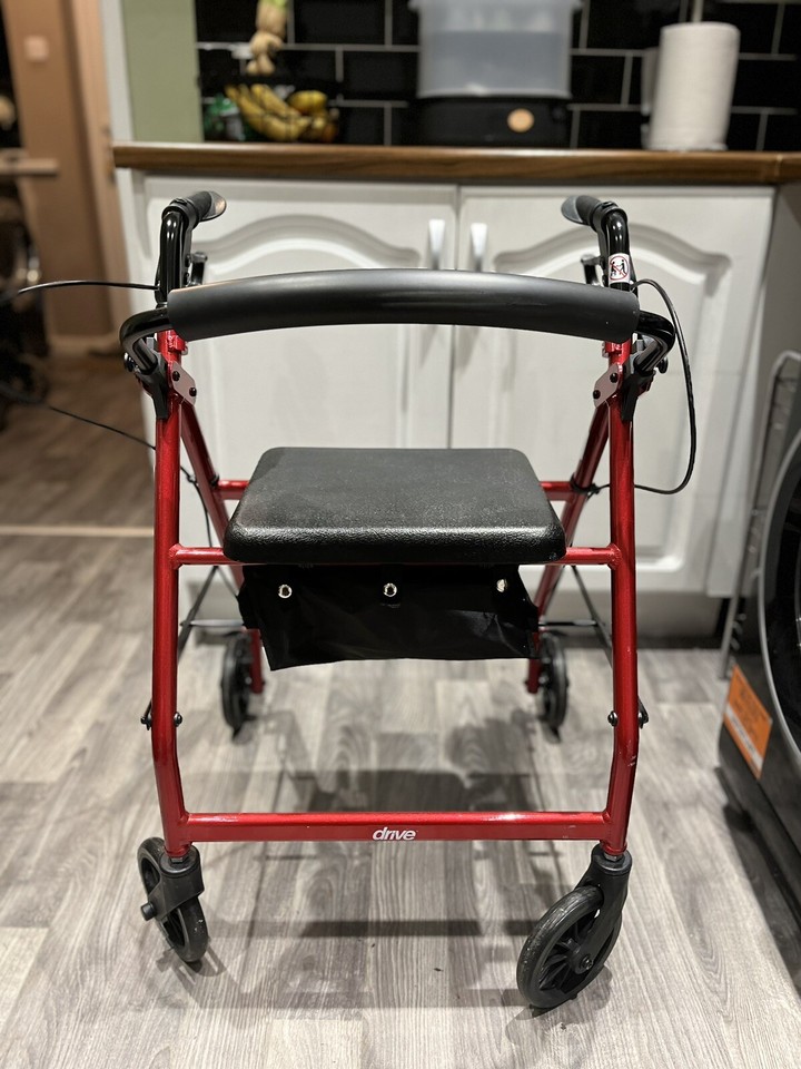 4 Wheel Mobility Walker With Seat eBay