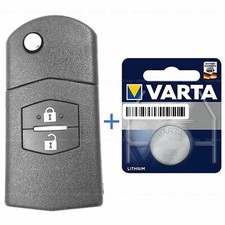 Carcasa de repuesto de llave plegable para coche Mazda 2 3 5 6 CX-7 RX-8 MX-5 CX-9 2 botones