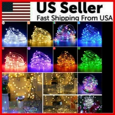 2M 3M 4M 5M 10M LED Christmas Tree Fairy String Party Light Lamp Xmas Waterproof