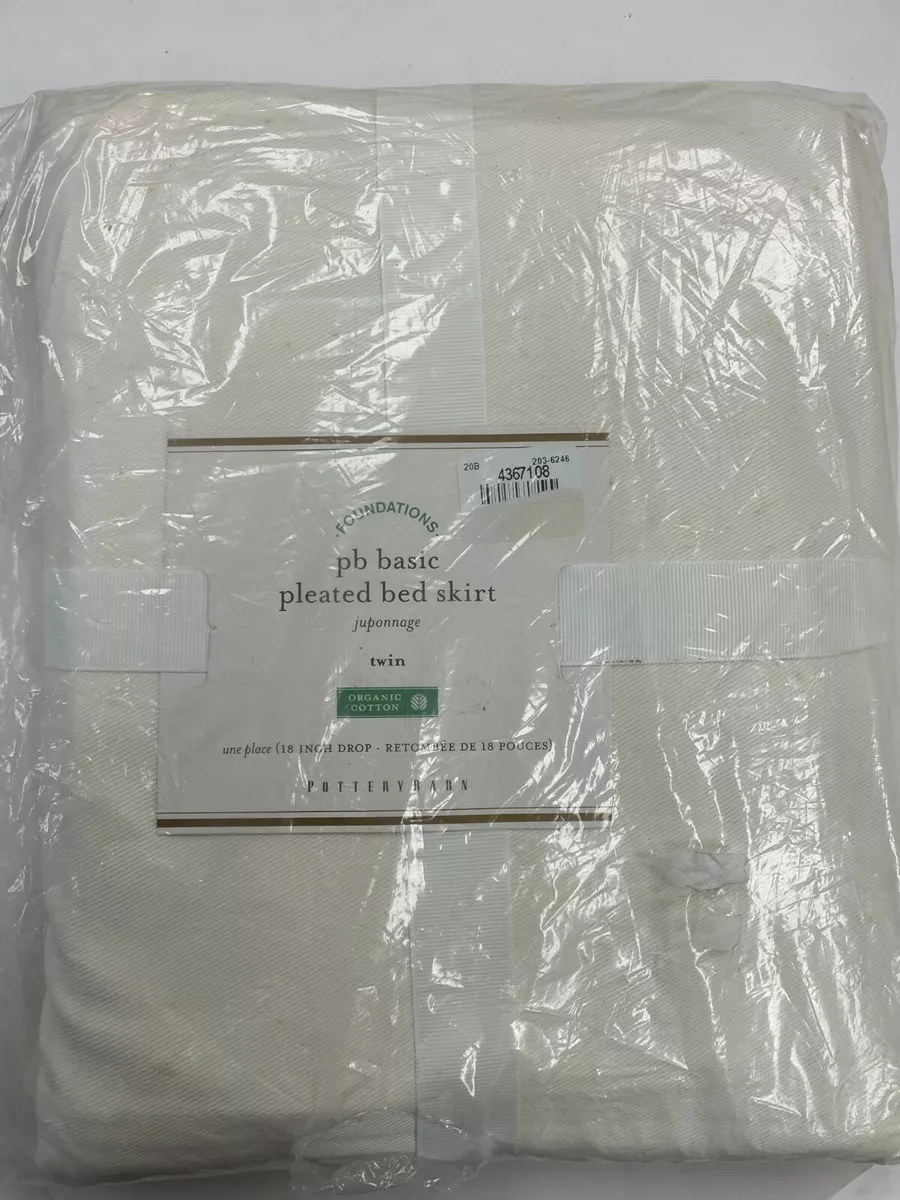 Pottery Barn Basic Pleated Bed Skirt 18