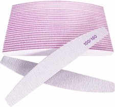 Limas De U as Unas 25 Piezas Lima De U as Unas De Grano 100/180 Tablero Esmeril