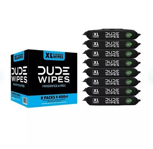 DUDE Wipes, Flushable Wipes, Extra Large and Fragrance-Free Wipes (400 ct.) - Picture 3 of 9