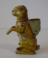 Antiker Osterhase Blech mit Mechanik vor 1945