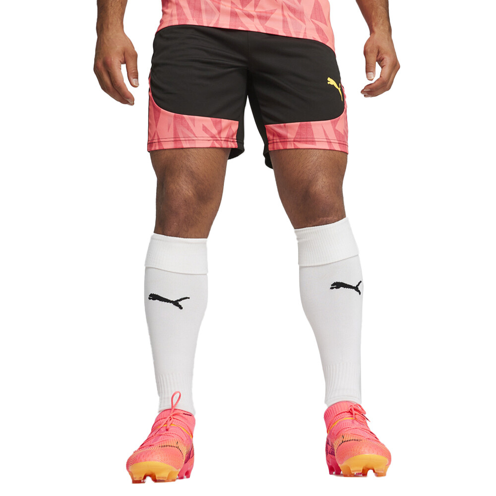 Футбольные шорты Puma Individualfinal Ff Мужские черные повседневные спортивные штаны 6592665