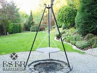 Peter - DREIBEIN-SCHWENKGRILL + Grillrost 70 Cm Aus Edelstahl