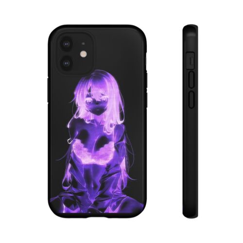 Anime Tough Case for iPhones, Galaxy and Pixel Glowing Neon Waifu Girl Manga - Picture 84 of 197
