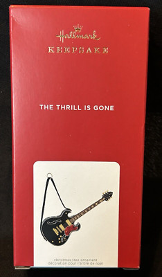 NEW 2021 Hallmark The Thrill Is Gone Ornament BB KING Guitar Magic Music Sound