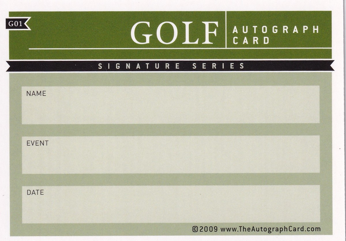 KYUNG TAE K.T. KIM SIGNED AUTO'D SIGNATURE CARD PGA TOUR JAPAN