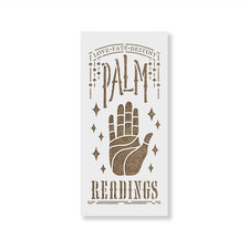 Palm Readings Stencil - Durable  Reusable Mylar Stencils