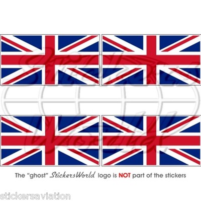 SkinoEu® 2 x Adesivi Vinile per Targa Stickers United Kingdom Great Britain Bandiera Nazionale Gran Bretagna Regno Unito Union Jack UK Europa