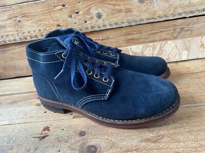 Visvim brigadier mid folk blue suede boots, japan harajuku sz US 8