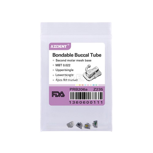 10Kits Dental Orthodontic Buccal Tubes 1st/2nd Molar Bondable Non-conv AZDENT - Picture 15 of 31
