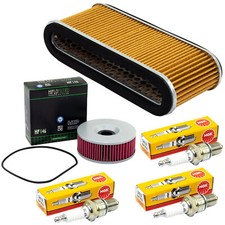 Wartung für Yamaha XS 750 SE XS 850 1978-1982 Set Luftfilter Ölfilter Zündkerzen
