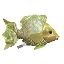 Vtg 2000 Toys R Us Animal Alley Goldfish Plush Stuffed Toy Metallic 9"x14" RARE