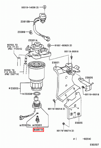 Genuine Toyota LandCruiser 79 78 Series HDJ HZJ Fuel Filter Water Sensor Switch - Picture 15 of 24
