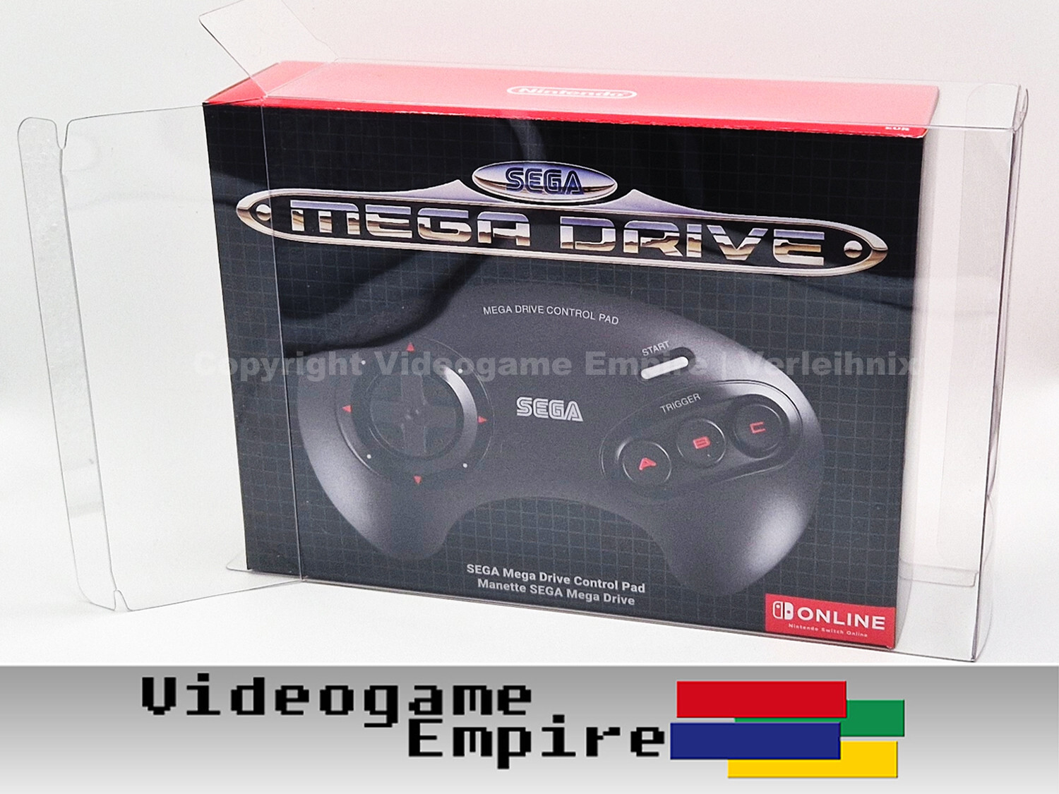 1x 0,5mm Schutzhülle für [Nintendo Switch Online] MegaDrive Controller OVP