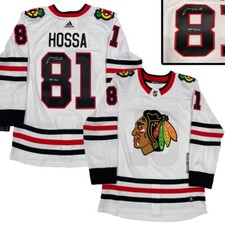 MARIAN HOSSA Signed Chicago Blackhawks White Adidas PRO Jersey - HOF2020