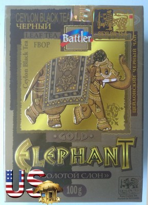 Чай battler Золотой слон черн лист 100г к/к (4796004230487)