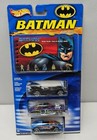 2003 Hot Wheels Batman Joker Bane 3 Car Set w/ Action Guide Book DC Comics