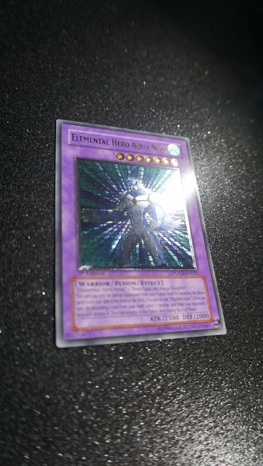Yugioh ELEMENTAR-HELD AQUA NEOS , potd-en031 Ultimate Rare englisch NM 1st - Bild 4 von 4