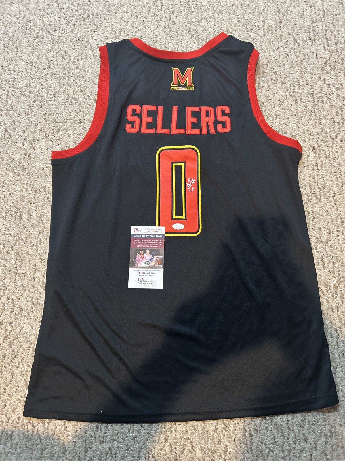 Shyanne Sellers Autographed Signed Maryland Terrapins - JERSEY JSA COA WNBA STAR 