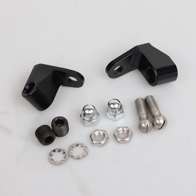 Black Front Turn Signal Mount For Harley Softail Deuce EFI FXSTDI Custom FXSTC