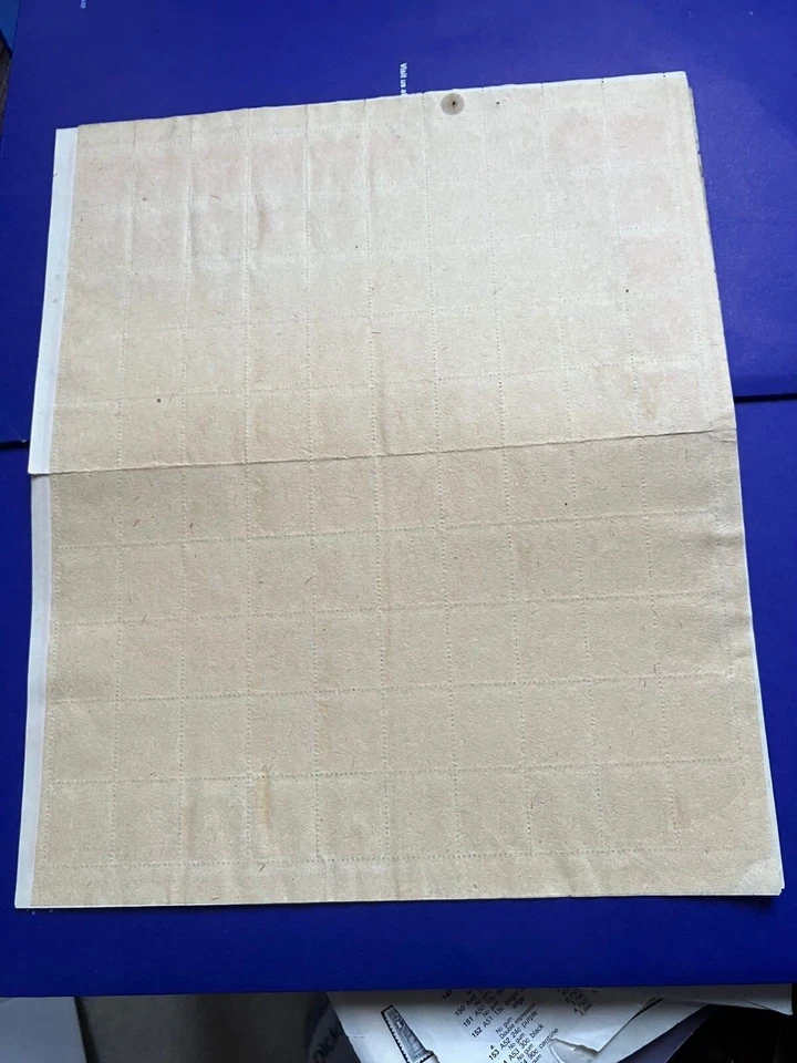 Hoja de estampillas escasas de la ocupación japonesa de Sumatra de la Segunda Guerra Mundial de 100 10 centavos M N/H Foto 3 de 4