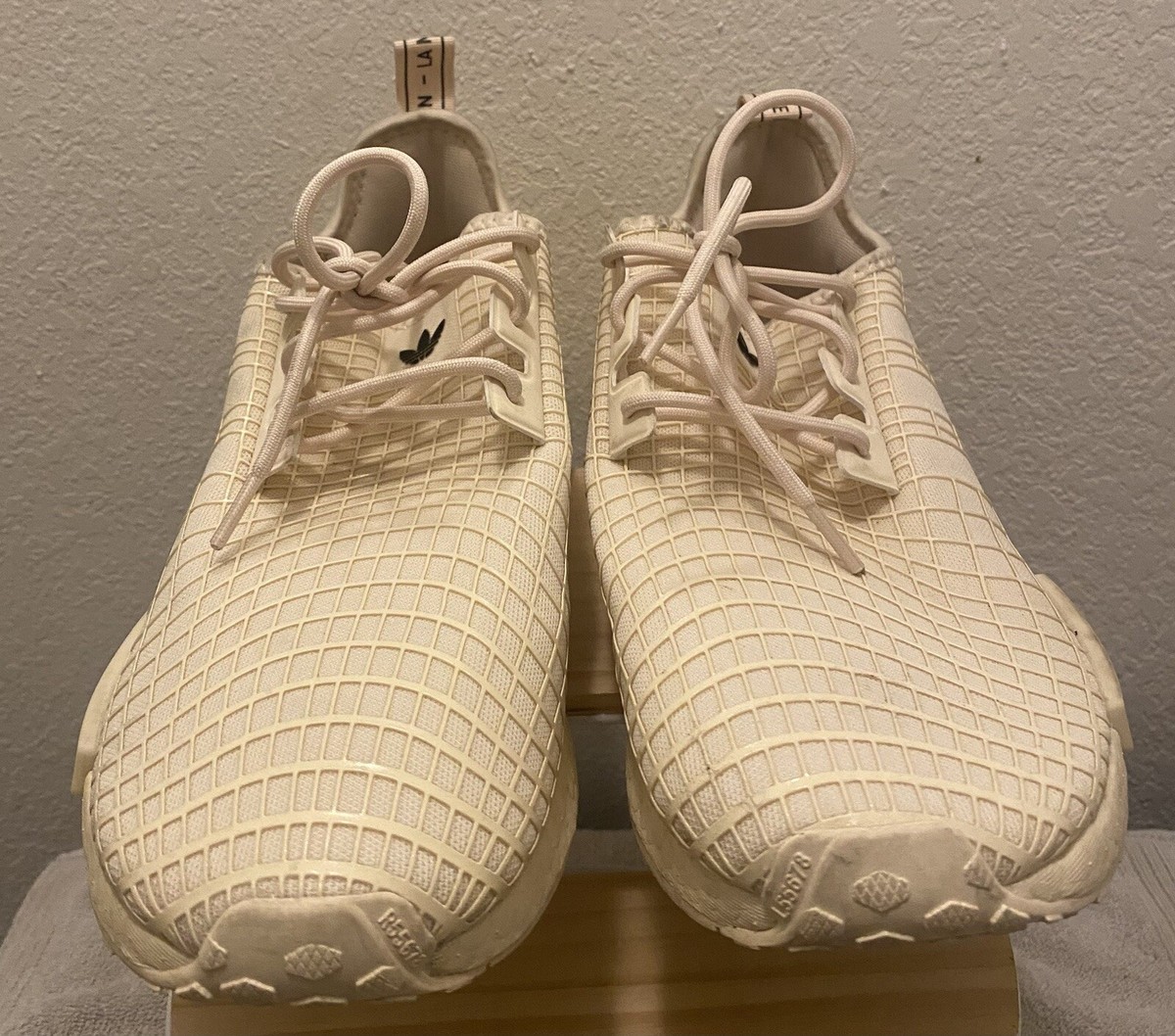 Adidas NMD R1 Men's Athletic Ecru Tint Running Shoe Size 12