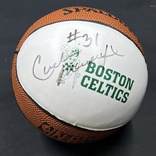 Cedric Maxwell Boston Celtics autographed MINI basketball Celtics Signed