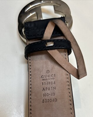 GUCCI BROWN WOOD GG BELT SIZE 100-40 525040–Fantastic!! Leather—Size 40 GG leather belt in brown - Gucci | Mytheresa main image 2