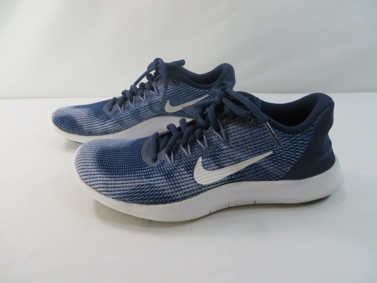 Nike Womens Flex 2018 RN AA7408-400 Gray Blue Running Shoes