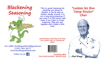 Blackening Seasoning, Burt's Bayou Blends Seasonings