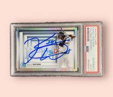 Khalil Watson Signed Autographed 2022 Bowman in 3D Card PSA