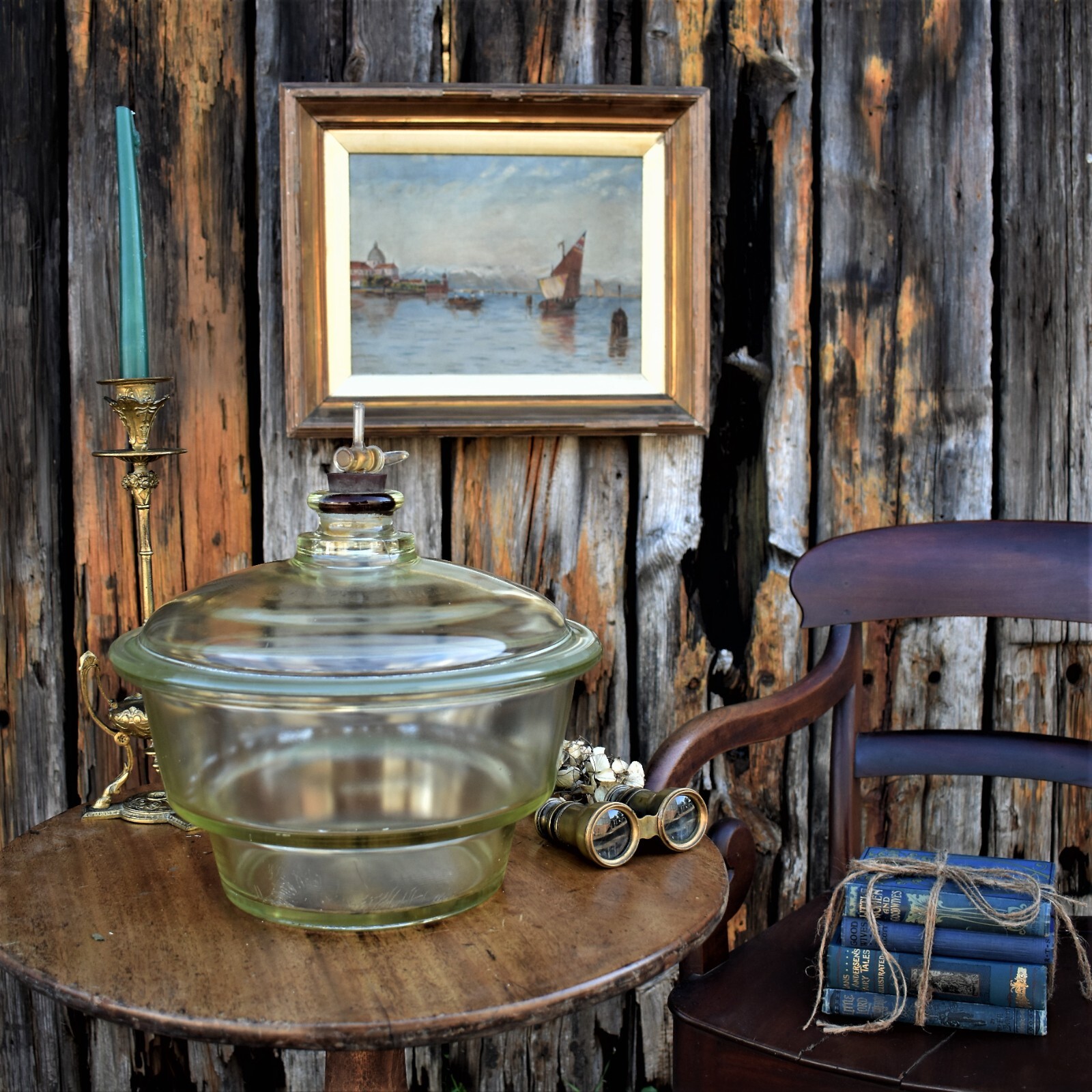 Antique Vintage Baird & Tatlock Apothecary Laboratory Vacuum Desiccator