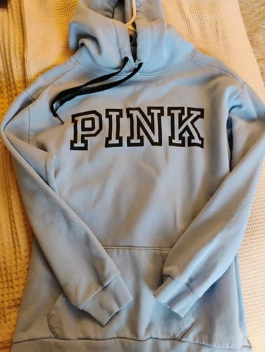 UNDERCOVER Felpa con cappuccio pullover ROSA Victoria's Secret blu bambino.